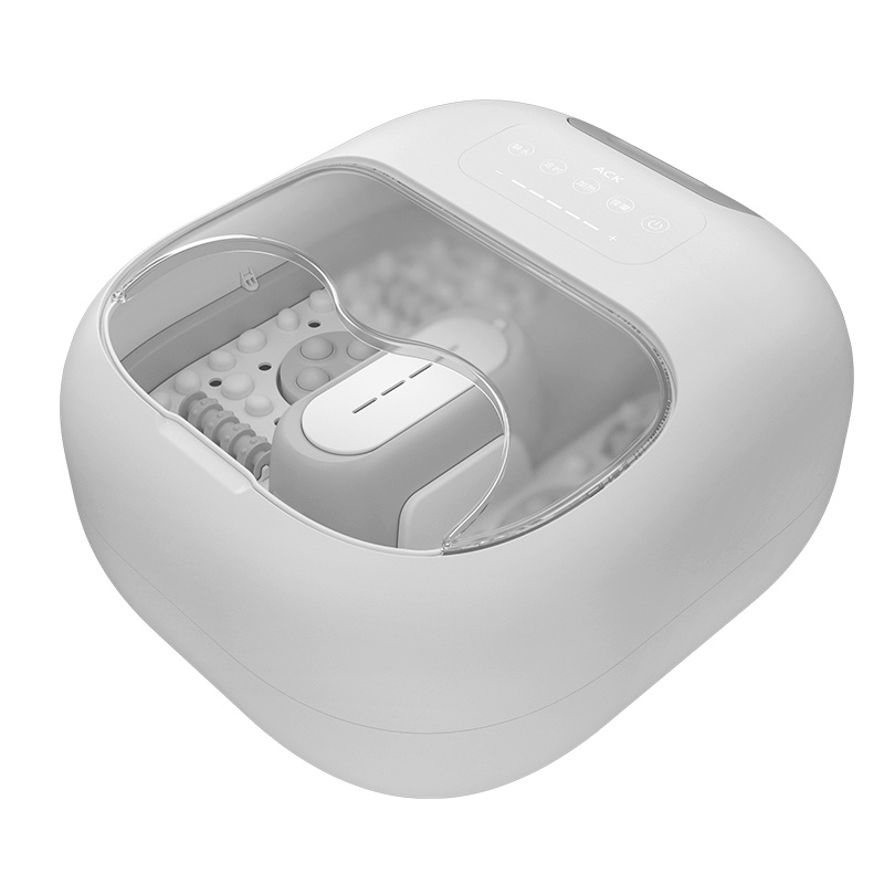 艾斯凯KH20ZQ滚轮升级款蒸汽足浴盆全自动洗脚加热电动按摩家用高深桶过小腿吴泡脚桶