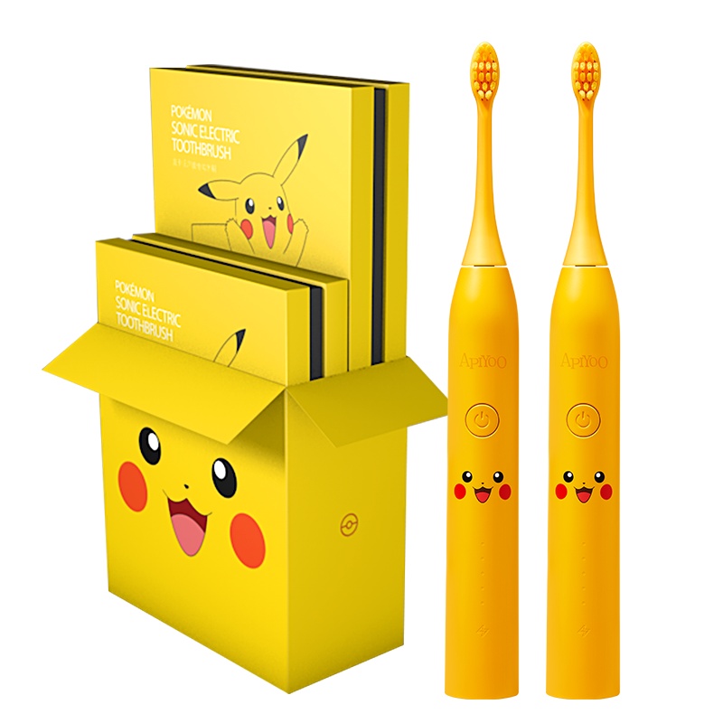 APIYOO艾优电动牙刷皮卡丘网红情侣款牙刷成人男女充电式礼盒装