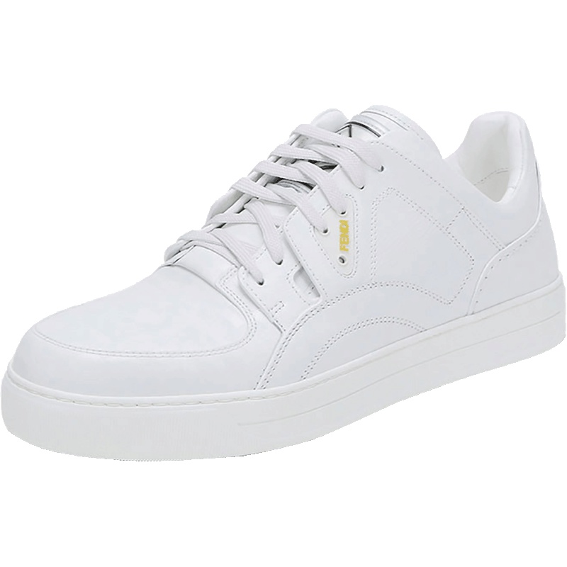 FENDI 男士FF圖案牛皮运动鞋板鞋 7E1207 A63E