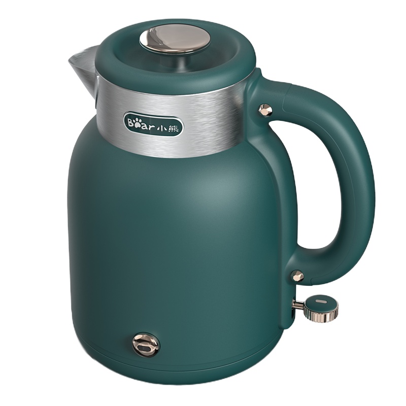小熊(Bear)电热水壶1.5L大容量家用双层加热防烫小型电水壶不锈钢煮水壶进口温控器热水壶ZDH-C15C1