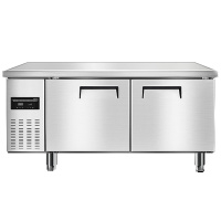 乐创 (lecon)商用保鲜冷藏工作台 奶茶店设备全套卧式冰柜厨房平冷操作台冰箱1.8工程款冷冻 LC-J-GST15