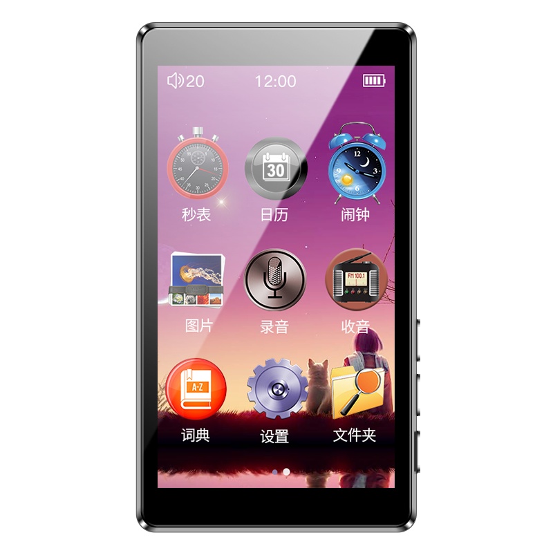 锐族H1 32G MP6超薄触摸屏MP5播放器 MP4全面屏智能 大屏看电影小说 MP3蓝牙版小型便携式 高清视频学生