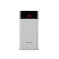 品胜LED薄彩2(10000mAh)移动电源白玉银
