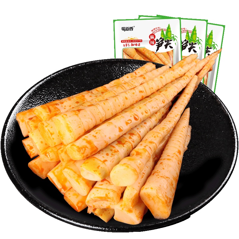 蜀道香 笋尖80g*4袋 四川特产 鲜美爽口 素食笋类 开袋即食新老包装随机发货