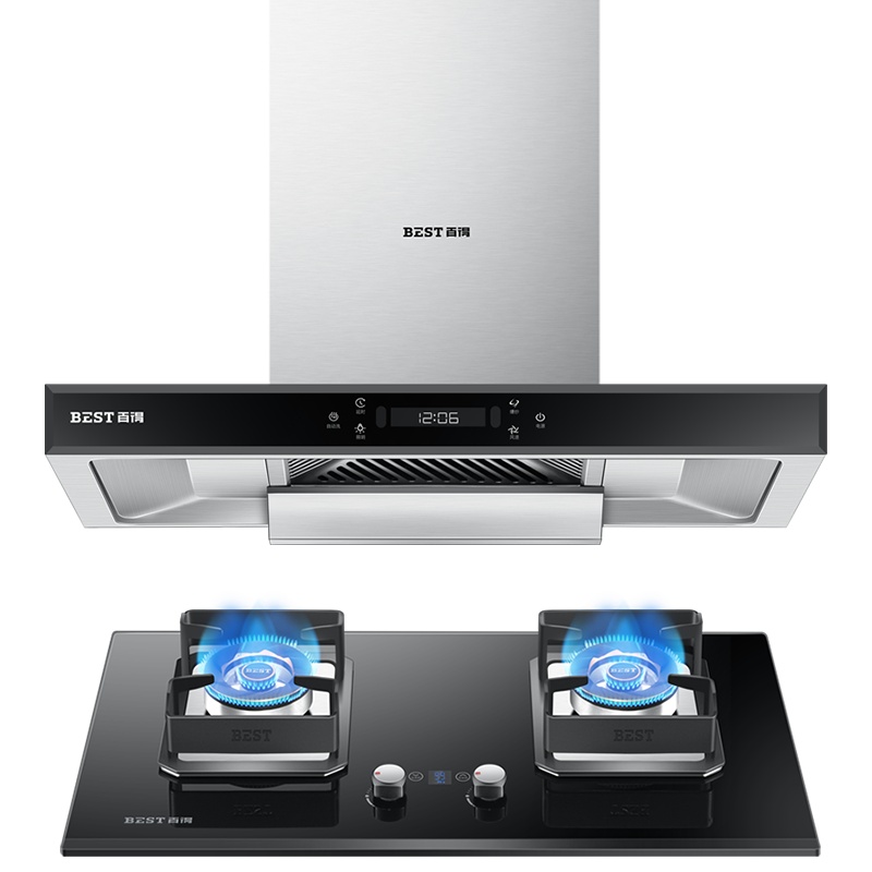 华帝百得(BEST)烟灶套装烟灶套餐欧式触控抽油烟机燃气灶液化气天然气E502+DZ50B
