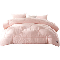 LOVO家纺 床上用品 被子被芯 单双人被 白色粉色 1.2/1.5/1.8米床 暖绒绒冬被