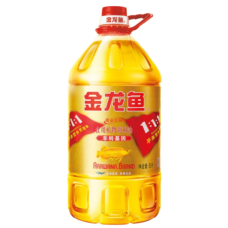 金龙鱼黄金比例食用植物调和油5L(非转基因)