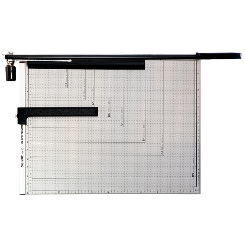 得力8011切纸刀钢质切纸机；裁纸机 530mm*410mm