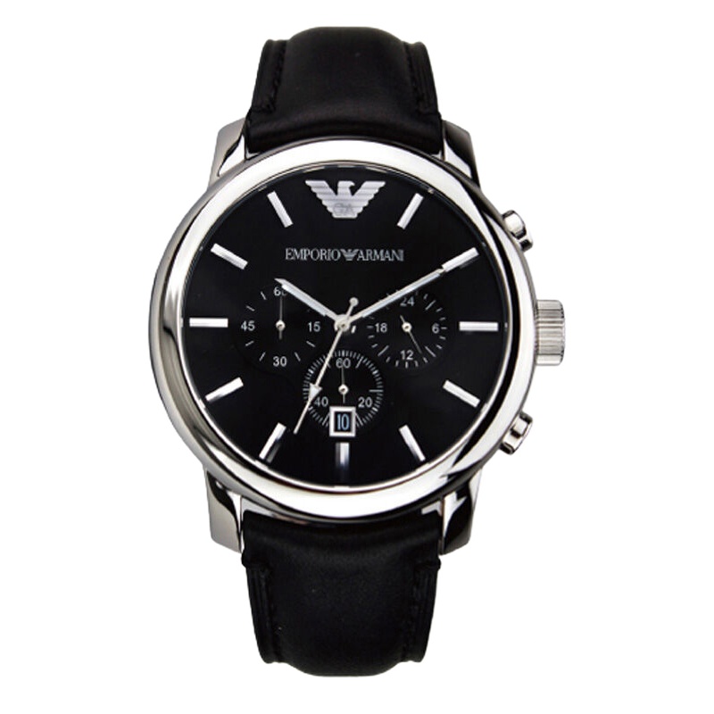阿玛尼EMPORIO ARMANI男表石英表皮革男士手表AR0431