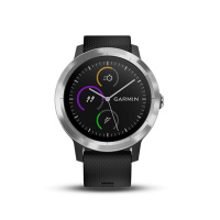 Garmin 佳明vivoactive3 GPS定位智能运动功能手表跑步骑行游泳来电提醒睡眠监测50米防水(炫酷黑)