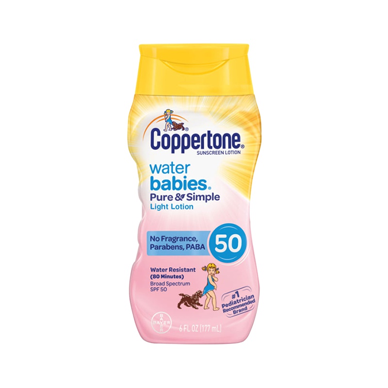 [和阳光玩游戏]确美同®水宝宝纯净轻薄防晒乳SPF50 177ml/瓶 粉盖 乳液 防晒/隔离