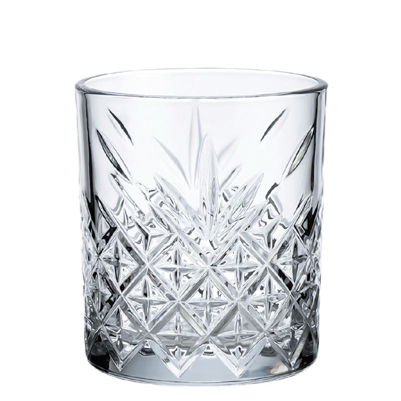 欧式创意晶制玻璃杯 威士忌杯340ml