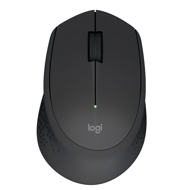 罗技(Logitech)M280无线鼠标无线轻音鼠标光电USB家用商务办公台式机笔记本电脑 黑色