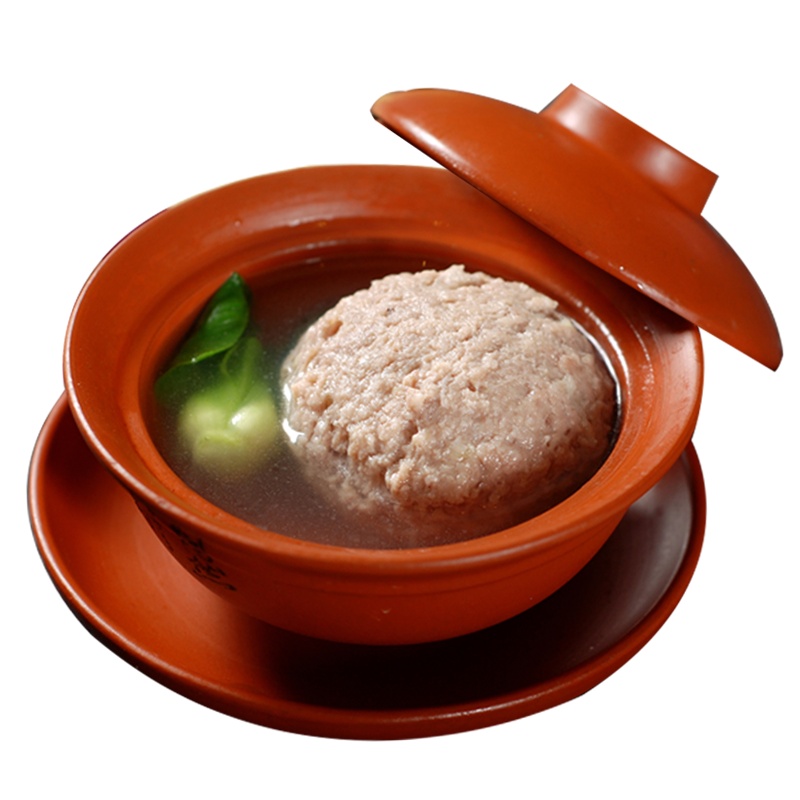 [中华特色]高邮馆 五亭桥扬州特产蟹黄狮子头肉丸子手工制作四只240g盒装