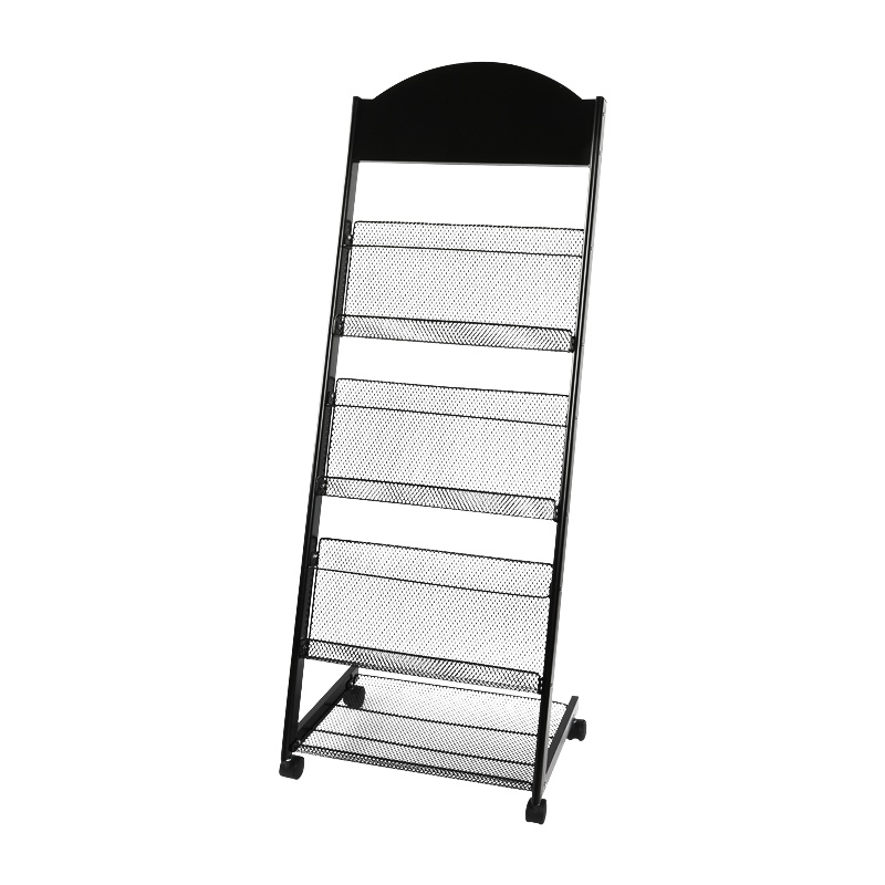 鑫金虎 办公家具报刊架杂志架展示架杂志架子 资料宣传架金属移动报刊书架