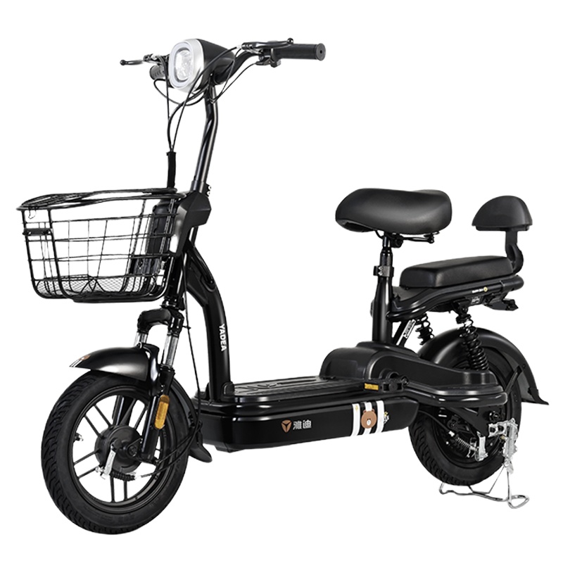 雅迪新款国标米优锂电电池可提48V电动车踏板电瓶车女性代步 米优锂电池/新油光黑