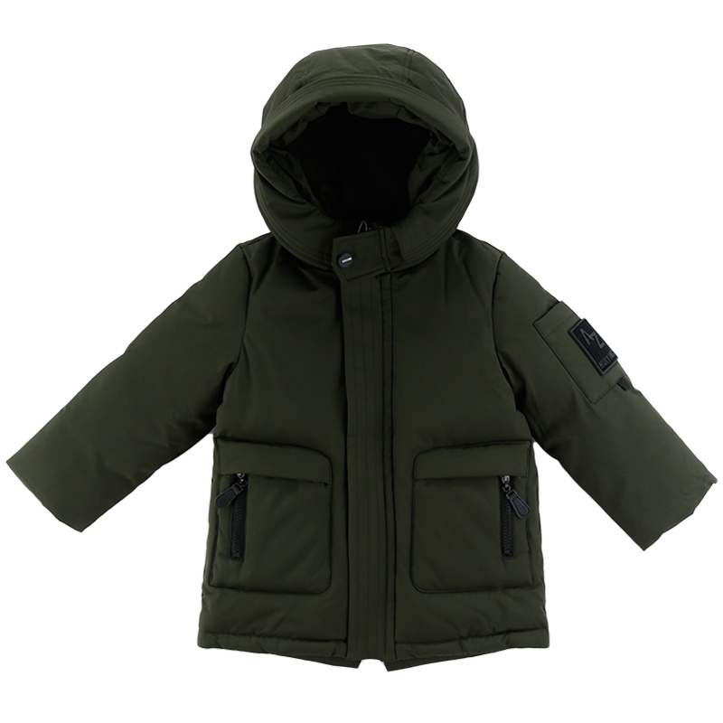 小红豆男童羽绒服宝宝冬装新款中长款加厚连帽韩版儿童羽绒外套潮