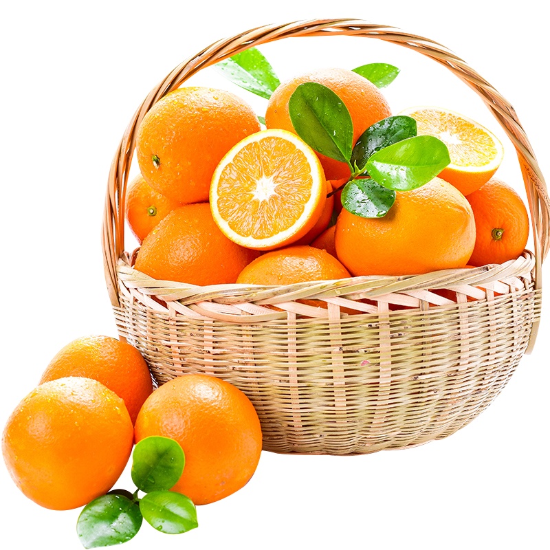 五丰 江西赣南脐橙新鲜橙子 5斤装 单果果径70-80MM