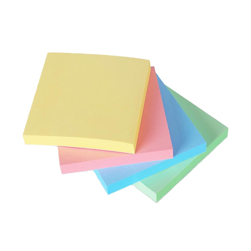 得力 7151 记事贴 便签纸 便利贴 76mm 正方形记事贴 混色 一包