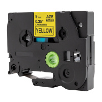 [精选]雅富仕-兼容Brother标签机/标准覆膜标签色带TZE-621黄底黑字9mm*8M