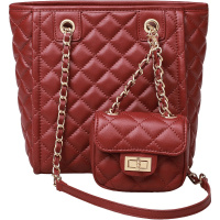 Viney包包2020新款潮真皮单肩包百搭婚包斜挎包时尚链条包腋下包