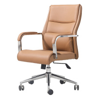 欧宝美办公电脑职员家用简约专用西皮升降转椅-4H