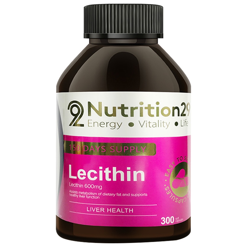 Nutrition29纽西臣N29大豆卵磷脂软胶囊300粒/瓶装 卵磷脂 澳洲进口膳食营养补充剂 效期到22年7月