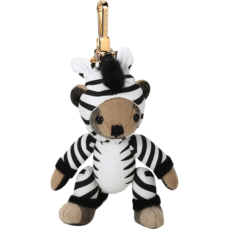 BURBERRY 博柏利 男女通用款 羊绒Thomas泰迪熊吊饰钥匙扣 80285471