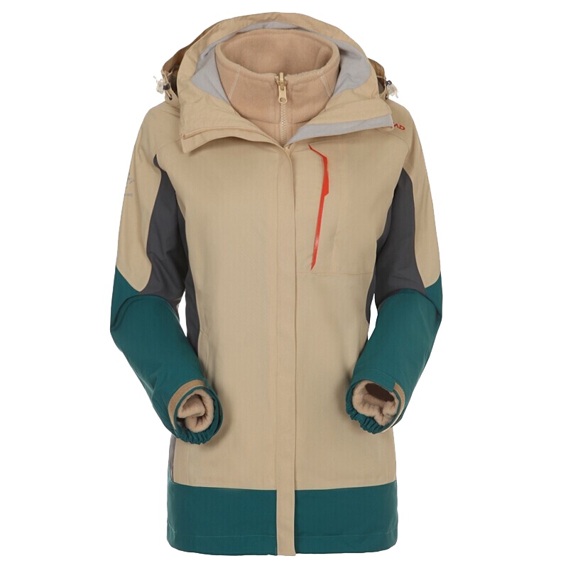 探路者（TOREAD）户外运动男女防风保暖三合一抓绒冲锋衣KAWD91503/92504