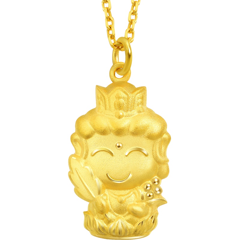 周生生(CHOW SANG SANG)金虚空藏菩萨(生肖牛、虎)吊坠计价