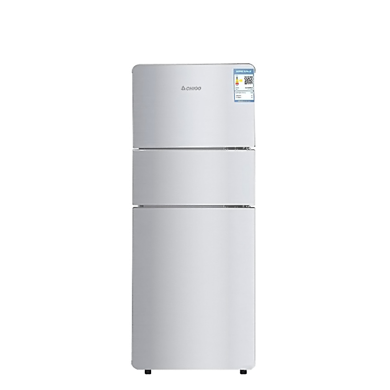 志高(CHIGO) BCD-122K3 122升三门小冰箱 银色 家用租房小型电冰箱 非两门双门