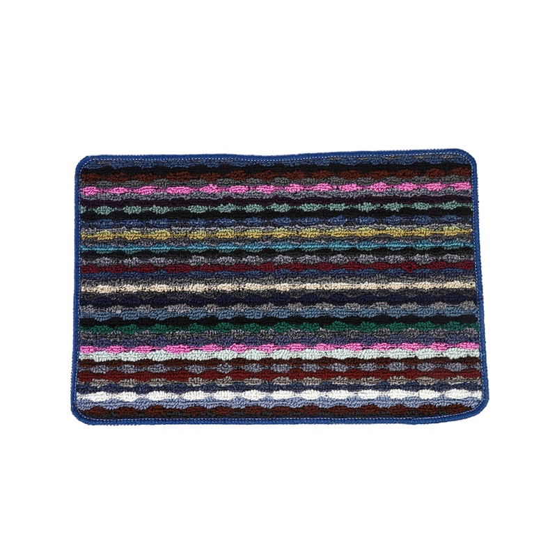 希艺欧浴室客厅吸水地垫防滑吸水密实清新绒面密实57*37.5cm1张 颜色随机