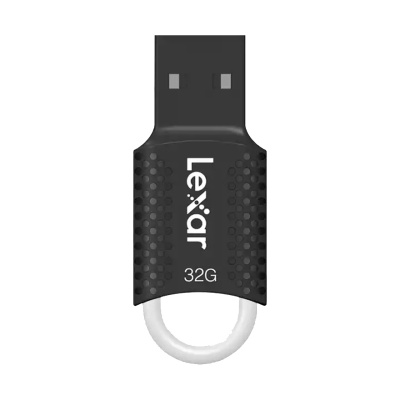 雷克沙(Lexar)V40 32GB USB2.0 迷你U盘 经典黑色优盘