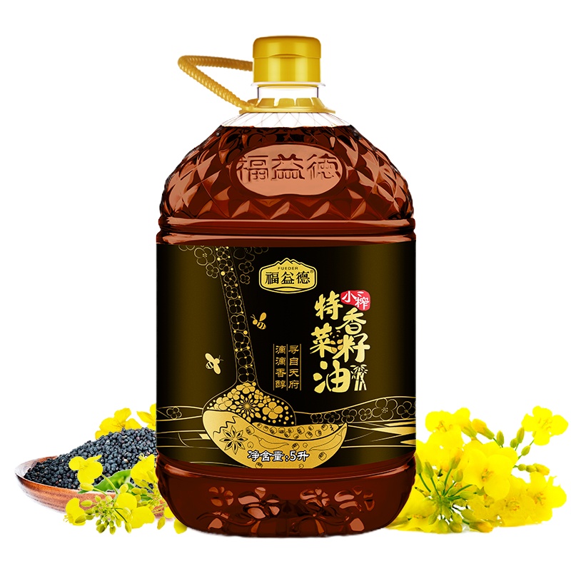 福益德小榨特香菜籽油5L