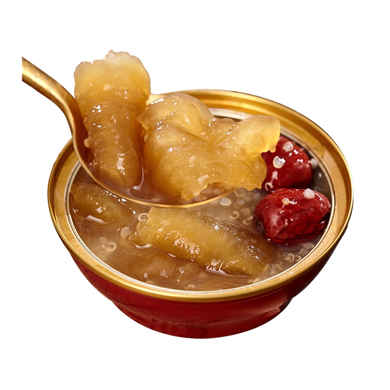 燕春天 即食花胶红碗装鱼胶汤藜麦红大枣花胶鲜炖羹奶冻138g*5