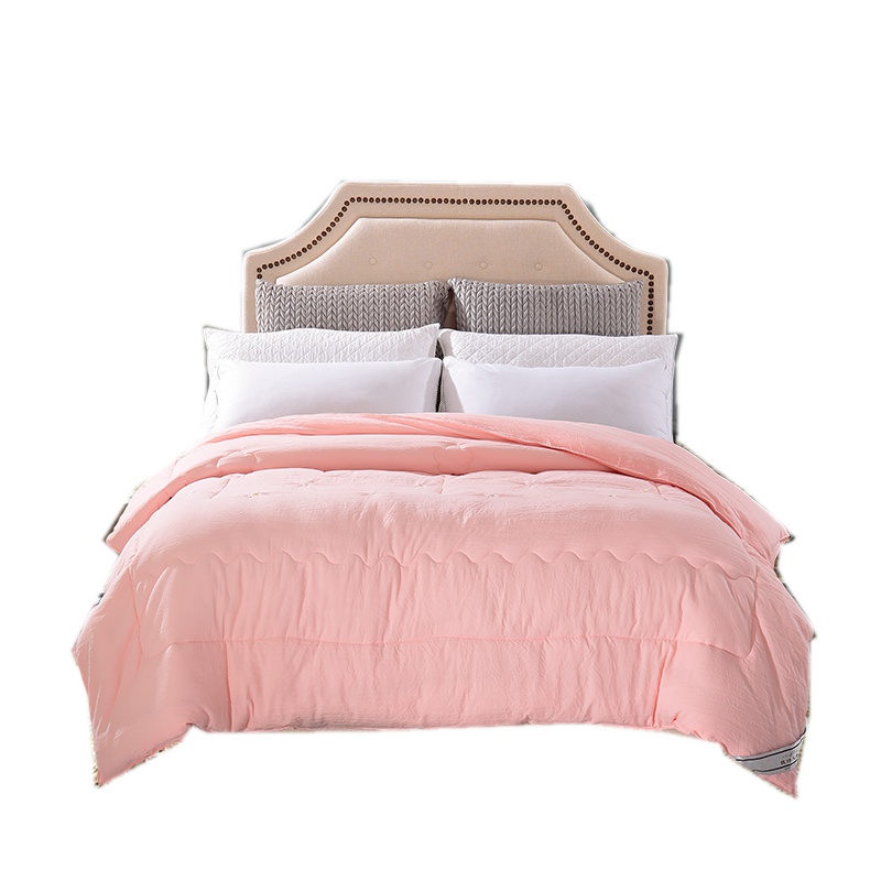 凯诗风尚家纺(CHARSON) 艾美系列亲肤保暖纤维冬被/被子 玉色/灰色 1.5*2.0m 花朵图案 磨毛工艺