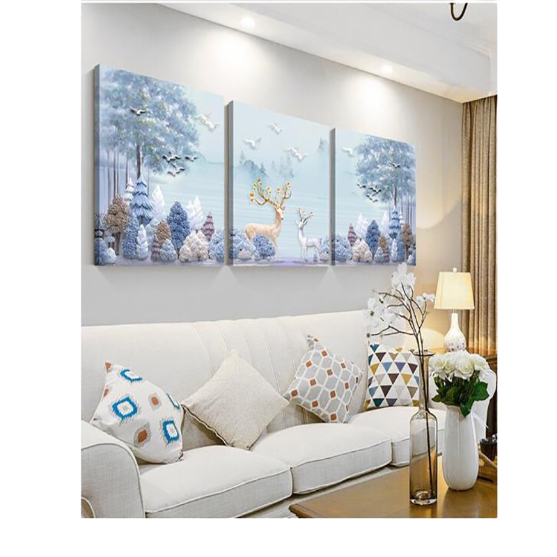 中锐智采 母婴室画客厅装饰画无外框挂画餐厅背景墙北欧墙壁画 单副装