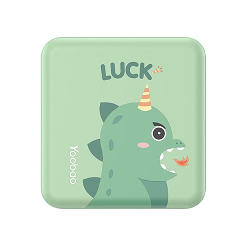 羽博 充电宝移动电源YB-6024 白色 10000mAh小巧便携可爱大容量通用小型mini迷你女生款轻薄卡通移动电源