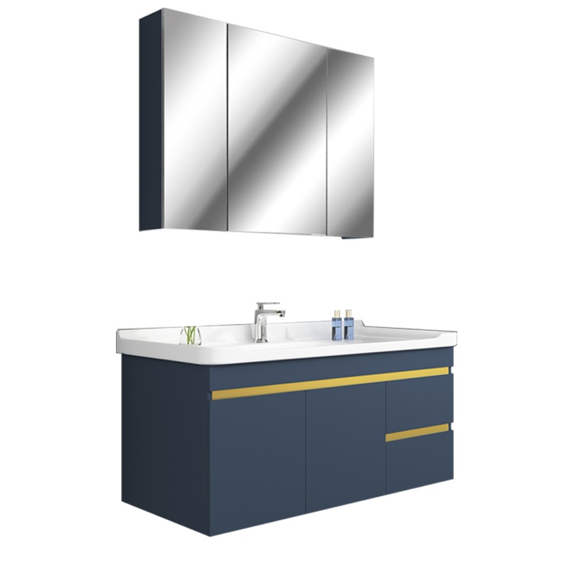 浴室柜洗手盆柜组合洗脸盆实木现代简约一体盆陶瓷洗漱台小户型