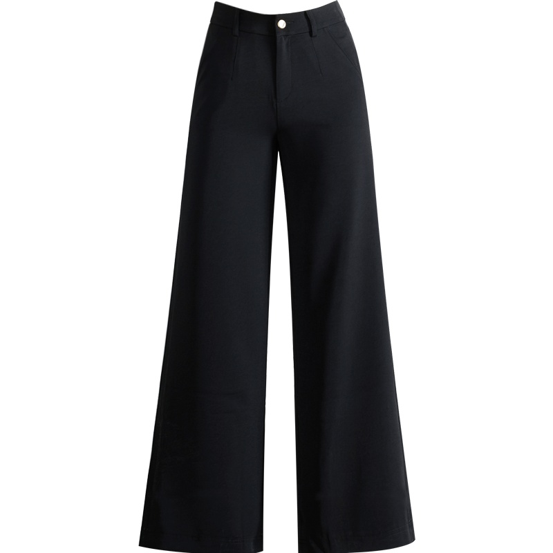 娅丽达女裤夏款九分阔腿裤女垂感高腰宽松休闲薄款大码时尚裤子U2523