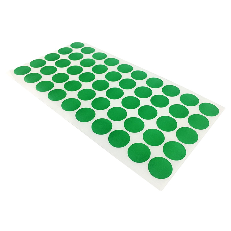 安赛瑞 彩色圆点不干胶标签贴纸 Φ20mm 2000贴 绿色