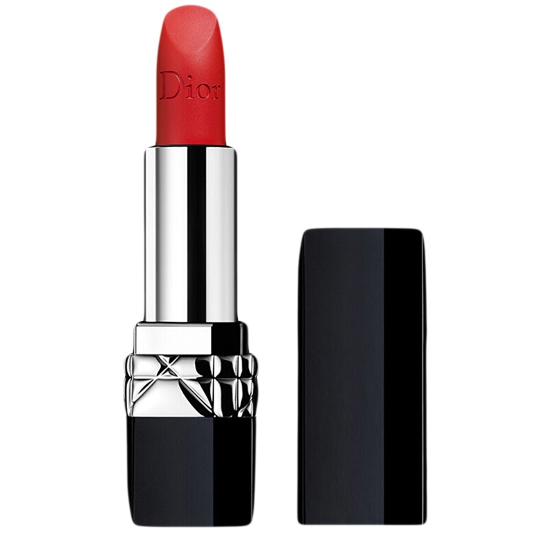 [专柜正品]Dior迪奥口红女士唇膏 烈艳蓝金999#哑光正红色