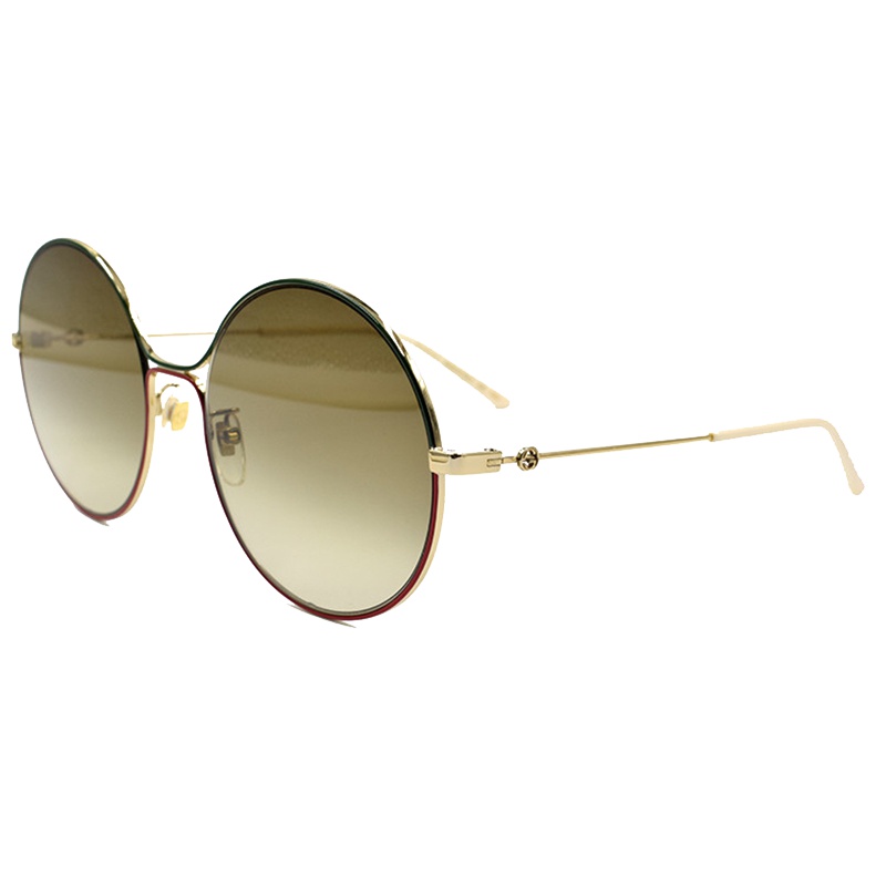 GUCCI/古驰 (小S同款)璀璨奢华系列经典红白蓝织带装饰双G标假日旅行版女士女士太阳镜GG0395S意大利进口