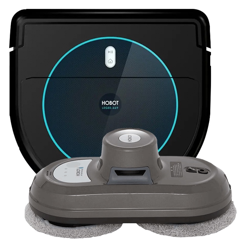 玻妞(HOBOT)擦窗机器人188C扫地机器人LEGEE-669 组合 干湿双擦 LED激光导航 自动回充 扫拖组合