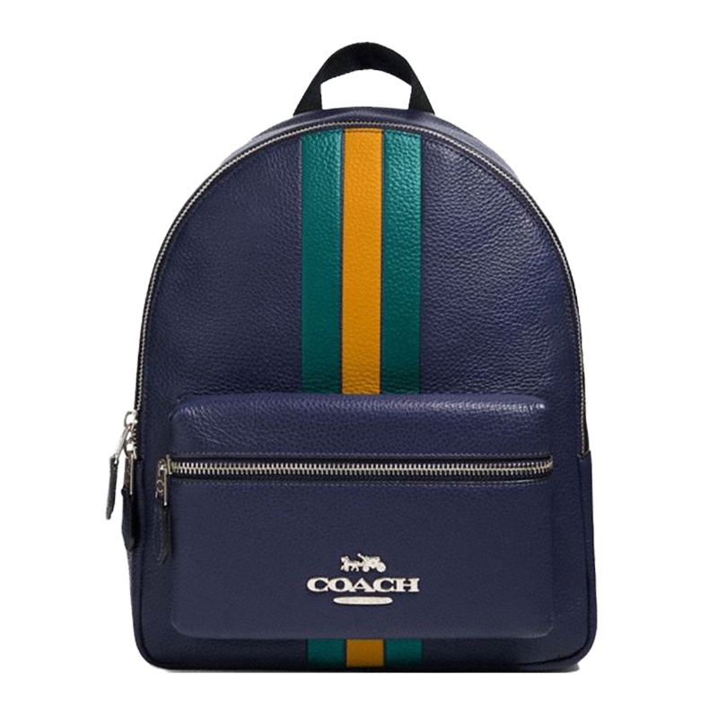 Coach 蔻驰 蓝色女士背包双肩包 F89167SVO4R 经典 大容量