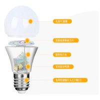 LED节能灯泡 E27球泡 15W 大螺口 5700K 日光色 五只装