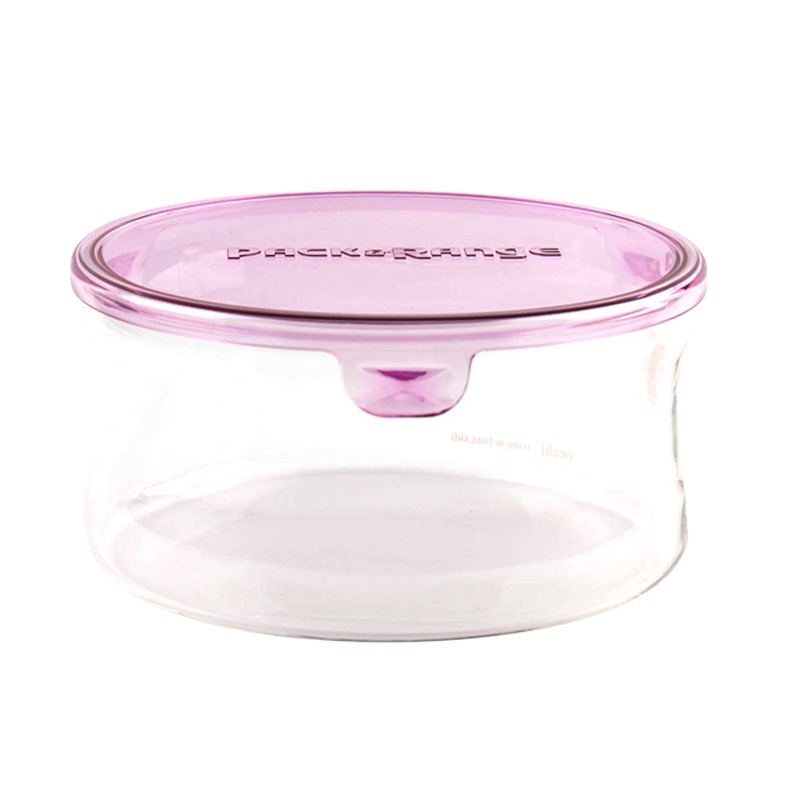 [百年品牌精致生活 高端耐热玻璃保鲜盒]TAMIX-6V1C怡万家iwaki耐热玻璃马卡龙6件套薰衣草紫(保鲜盒+密封罐