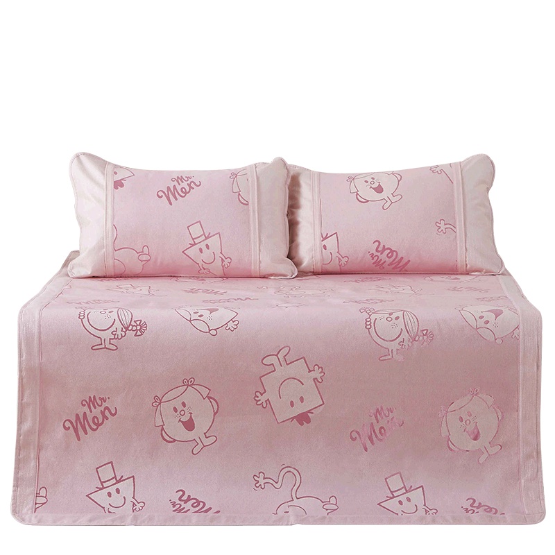 雅兰家纺凉席冰丝席1.8m床夏季三件套可折叠1.5m床空调软席子1.2m