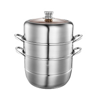 Debo德铂 盖兹卡蒸锅304不锈钢双层汤蒸锅30cm DEP-697 单个装