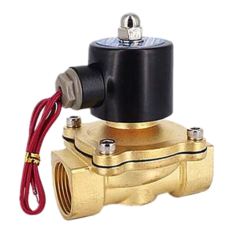 常闭电磁阀CIAA水阀2分4分6分1寸2寸气阀AC220VDC24VDC12V铜线两通阀 4分铜线圈AC220V